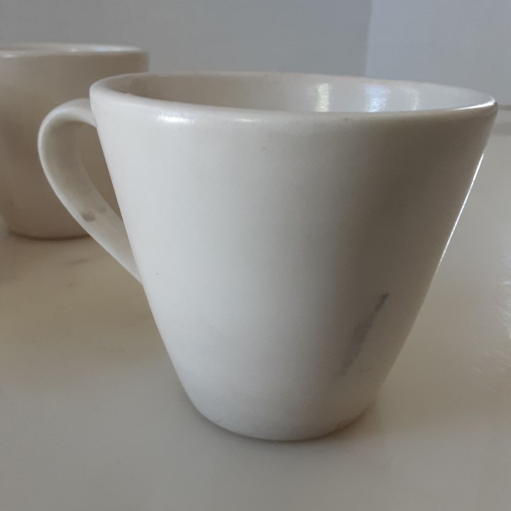 METLOX Pottery PoppyTrail Sculptured Daisy Cups - USA Set Of 4 - Vtg - Picture 9 of 9